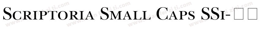 Scriptoria Small Caps SSi字体转换